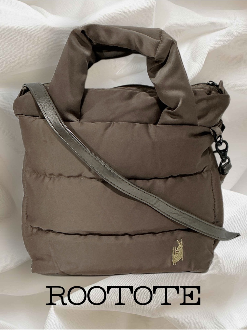 ROOTOTE Down Filled Lightweight Crossbody Handbag